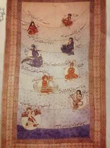 The Persian, Hossein Fakhari's 19th century wall cloth depicting the solar system, which I need to research more on before I can say more).